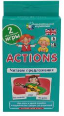 обложка Английский язык. Действия (Actions). Читаем предложения. 6 уровень. 48 карточек от интернет-магазина Книгамир