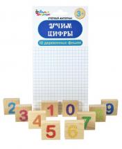 обложка Набор деревянных фишек "Учим цифры", европодвес от интернет-магазина Книгамир