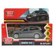 обложка Машина металл BMW X5 M-SPORT 12 см, двери, багаж, инерц, мокрый асфальт, кор Технопарк в кор.2*36шт от интернет-магазина Книгамир