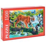 обложка Рыжий кот. Пазлы 1500 эл. арт.0681 "Тигр на дереве" от интернет-магазина Книгамир