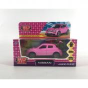 обложка Машина металл NISSAN JUKE-R 2.0 длин 12 см, двер, багаж, инер, розовый, кор. Технопарк в кор.2*36шт от интернет-магазина Книгамир