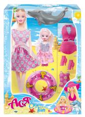 обложка Кукла Ася "Морское приключение" набор с мини куклой арт.35103 от интернет-магазина Книгамир