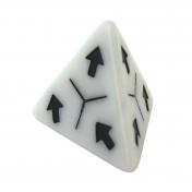 обложка Треугольный кубик (белый пластиковый с чёрными стрелками, 2,5 см) КХ-9985 кратно 200 от интернет-магазина Книгамир