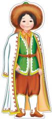 обложка ФМ-13852 Плакат вырубной А4. Мальчик в башкирском костюме (блёстки в лаке) от интернет-магазина Книгамир