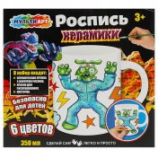 обложка Набор д/дет тв-ва кружка для росписи (краски, кисточка), монстры-тянучки МУЛЬТИ АРТ от интернет-магазина Книгамир