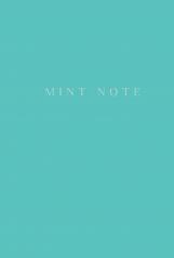 обложка Mint Note. Стильный блокнот с "мятными" страницами (А5, обложка на ткани с тиснением фольгой) от интернет-магазина Книгамир
