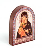 обложка Икона аркой Пресвятой Богородицы Владимирская (на дереве): 95 х 120 от интернет-магазина Книгамир