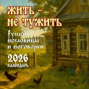 обложка Жить — не тужить. Русские пословицы и поговорки. Календарь 2026 от интернет-магазина Книгамир