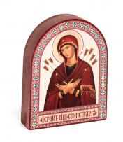 обложка Икона аркой Пресвятой Богородицы Семистрельная на дереве: 95 х 120 от интернет-магазина Книгамир