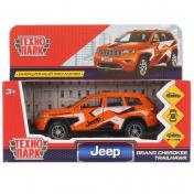 обложка Машина металл "jeep grand cherokee спорт" 12см, инерц., оранжевый в кор. Технопарк в кор.2*36шт от интернет-магазина Книгамир