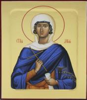 обложка Икона Дарии, святой (синяя) (на дереве): 125 х 160 от интернет-магазина Книгамир