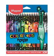 обложка Maped. Цветные карандаши "Color'Peps Monster" пластиковые, 24 цвета арт. 862624 от интернет-магазина Книгамир