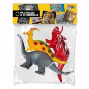 обложка Игрушки пластизоль набор из 3-х динозавров в пакете ИГРАЕМ ВМЕСТЕ в кор.2*72наб от интернет-магазина Книгамир