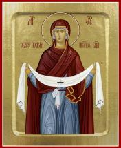 обложка Икона Пресвятой Богородицы, Покрова (на дереве): 125 х 165 от интернет-магазина Книгамир