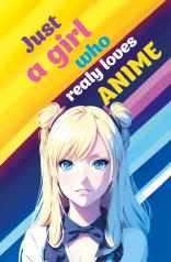 обложка Скетчбук. Just A Girl Who Loves Anime (светлый) (138х212 мм, твердый переплет, 96 стр., офсет 160 гр.) от интернет-магазина Книгамир