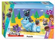 обложка Пазл STEP puzzle 104 Дружные мопсы DisneyJunior от интернет-магазина Книгамир