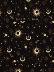обложка Блокнот в точку: Bullet Journal (эзотерический темный, 160 c., с наклейками) от интернет-магазина Книгамир