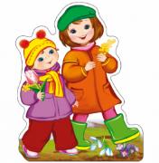 обложка ФМ-10330 Плакат вырубной А4. Дети с весенними цветами (с блестками в лаке) от интернет-магазина Книгамир