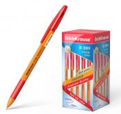 обложка Ручка шариковая ErichKrause R-301 Orange Stick&Grip 0.7, цвет чернил красный (в коробке по 50 шт.) от интернет-магазина Книгамир