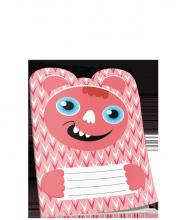 обложка Блокнот 105*145 16л Розовый монстрик от интернет-магазина Книгамир