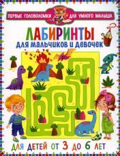 обложка Лабиринты для мальчиков и девочек. Для детей от 3 до 6 лет от интернет-магазина Книгамир