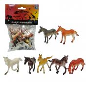 обложка В мире животных.Т50496 Набор лошадей 12 шт 5 см. в пакете от интернет-магазина Книгамир