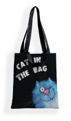 обложка Сумка-шоппер "Синие коты Cat in the bag" арт.8700 (35*40 см.) худ. Зенюк от интернет-магазина Книгамир