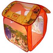 обложка Палатка детская игровая Зебра в клеточку 83х80х105см, в сумке Играем вместе в кор.24шт от интернет-магазина Книгамир