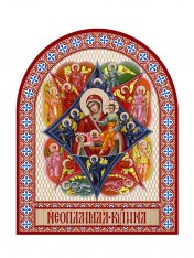 обложка Икона аркой ПБ Неопалимая купина (на дереве): 95 х 120. от интернет-магазина Книгамир