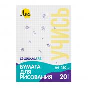 обложка "Лео" "ШколаСад" LPD-20 Папка с бумагой для рисования 120 г/м2 A4 21 х 29.7 см папка от интернет-магазина Книгамир